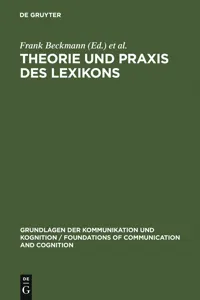 Theorie und Praxis des Lexikons_cover