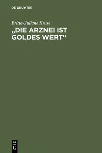 "Die Arznei ist Goldes wert"_cover