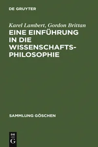 Eine Einführung in die Wissenschaftsphilosophie_cover