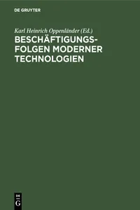 Beschäftigungsfolgen moderner Technologien_cover