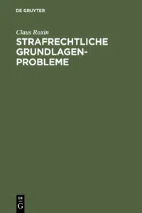 Strafrechtliche Grundlagenprobleme_cover