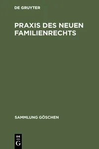 Praxis des neuen Familienrechts_cover