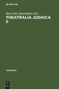 Theatralia Judaica II_cover