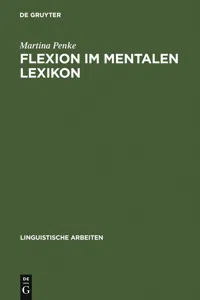 Flexion im mentalen Lexikon_cover