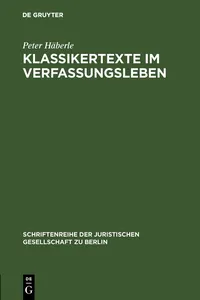 Klassikertexte im Verfassungsleben_cover