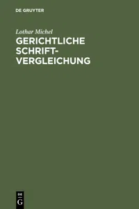 Gerichtliche Schriftvergleichung_cover