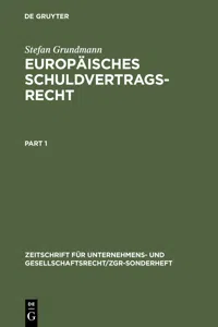 Europäisches Schuldvertragsrecht_cover