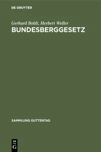 Bundesberggesetz_cover