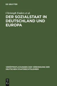 Der Sozialstaat in Deutschland und Europa_cover