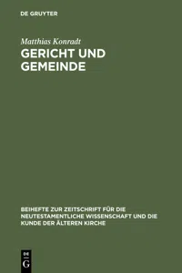 Gericht und Gemeinde_cover