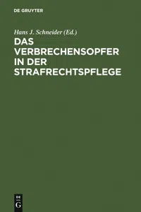 Das Verbrechensopfer in der Strafrechtspflege_cover