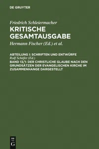 Der christliche Glaube nach den Grundsätzen der evangelischen Kirche im Zusammenhange dargestellt_cover