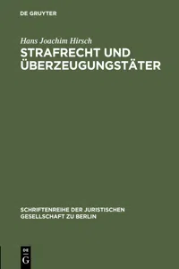 Strafrecht und Überzeugungstäter_cover