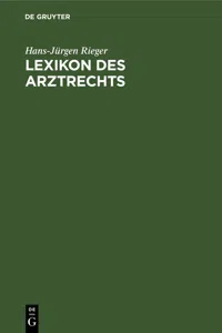 Lexikon des Arztrechts_cover