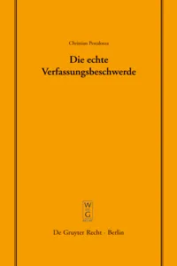 Die echte Verfassungsbeschwerde_cover