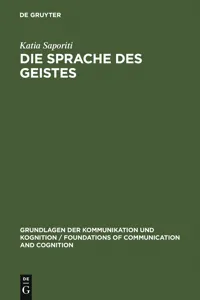 Die Sprache des Geistes_cover