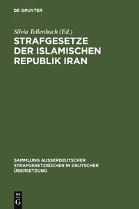 Strafgesetze der Islamischen Republik Iran_cover