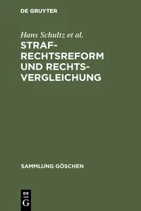 Strafrechtsreform und Rechtsvergleichung_cover