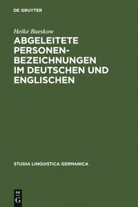 Abgeleitete Personenbezeichnungen im Deutschen und Englischen_cover