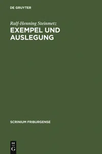 Exempel und Auslegung_cover