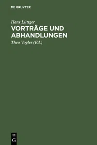 Vorträge und Abhandlungen_cover