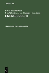 Recht der Energieanlagen_cover