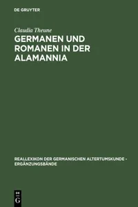 Germanen und Romanen in der Alamannia_cover