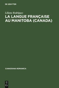 La langue française au Manitoba_cover