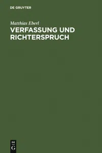 Verfassung und Richterspruch_cover