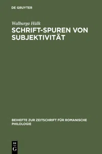 Schrift-Spuren von Subjektivität_cover