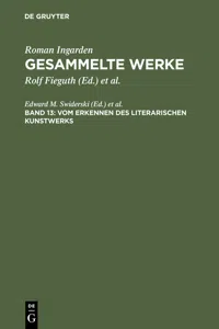 Vom Erkennen des literarischen Kunstwerks_cover