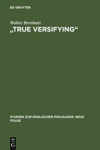 "True Versifying"_cover