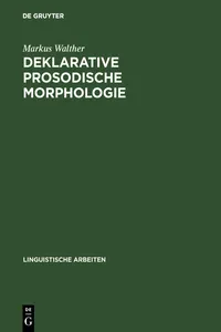 Deklarative prosodische Morphologie_cover