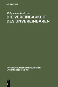 Die Vereinbarkeit des Unvereinbaren_cover