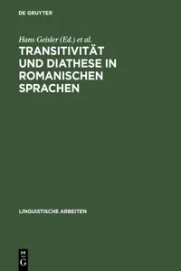 Transitivität und Diathese in romanischen Sprachen_cover