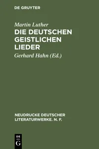 Die deutschen geistlichen Lieder_cover