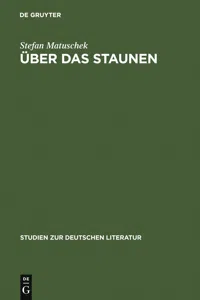 Über das Staunen_cover