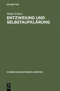 Entzweiung und Selbstaufklärung_cover