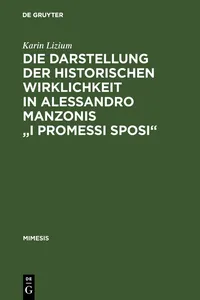 Die Darstellung der historischen Wirklichkeit in Alessandro Manzonis "I Promessi Sposi"_cover