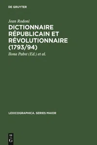 Dictionnaire Républicain et Révolutionnaire_cover