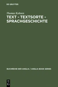 Text – Textsorte – Sprachgeschichte_cover