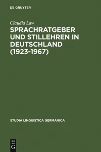 Sprachratgeber und Stillehren in Deutschland_cover