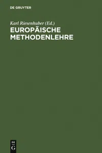 Europäische Methodenlehre_cover