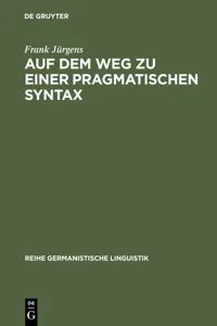 Auf dem Weg zu einer pragmatischen Syntax_cover