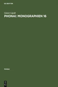 Phonai: Monographien 16_cover