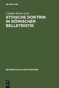 Stoische Doktrin in römischer Belletristik_cover