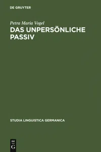 Das unpersönliche Passiv_cover