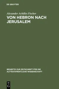 Von Hebron nach Jerusalem_cover