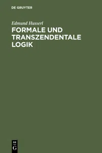 Formale und transzendentale Logik_cover