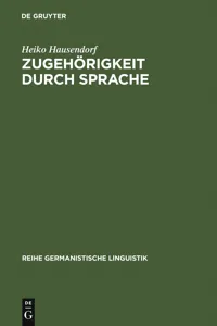 Zugehörigkeit durch Sprache_cover